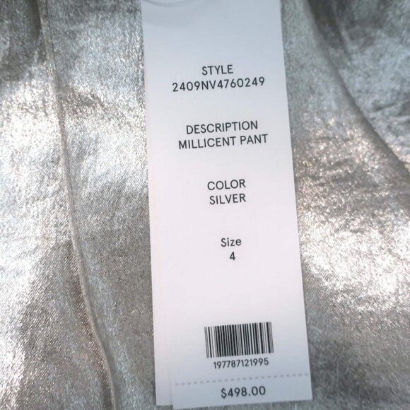 Veronica Beard Metallic Suit Silver Size 4 Jagger Jacket & Millicent Pants NEW - Picture 11 of 13